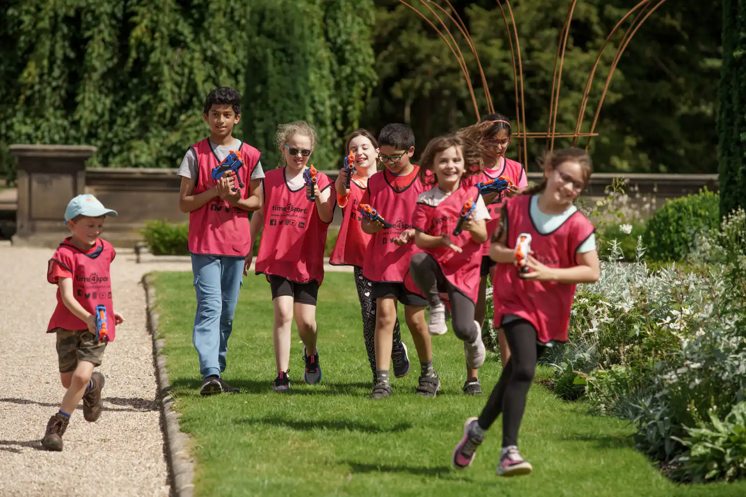Group of children on Time4Sport summer camp