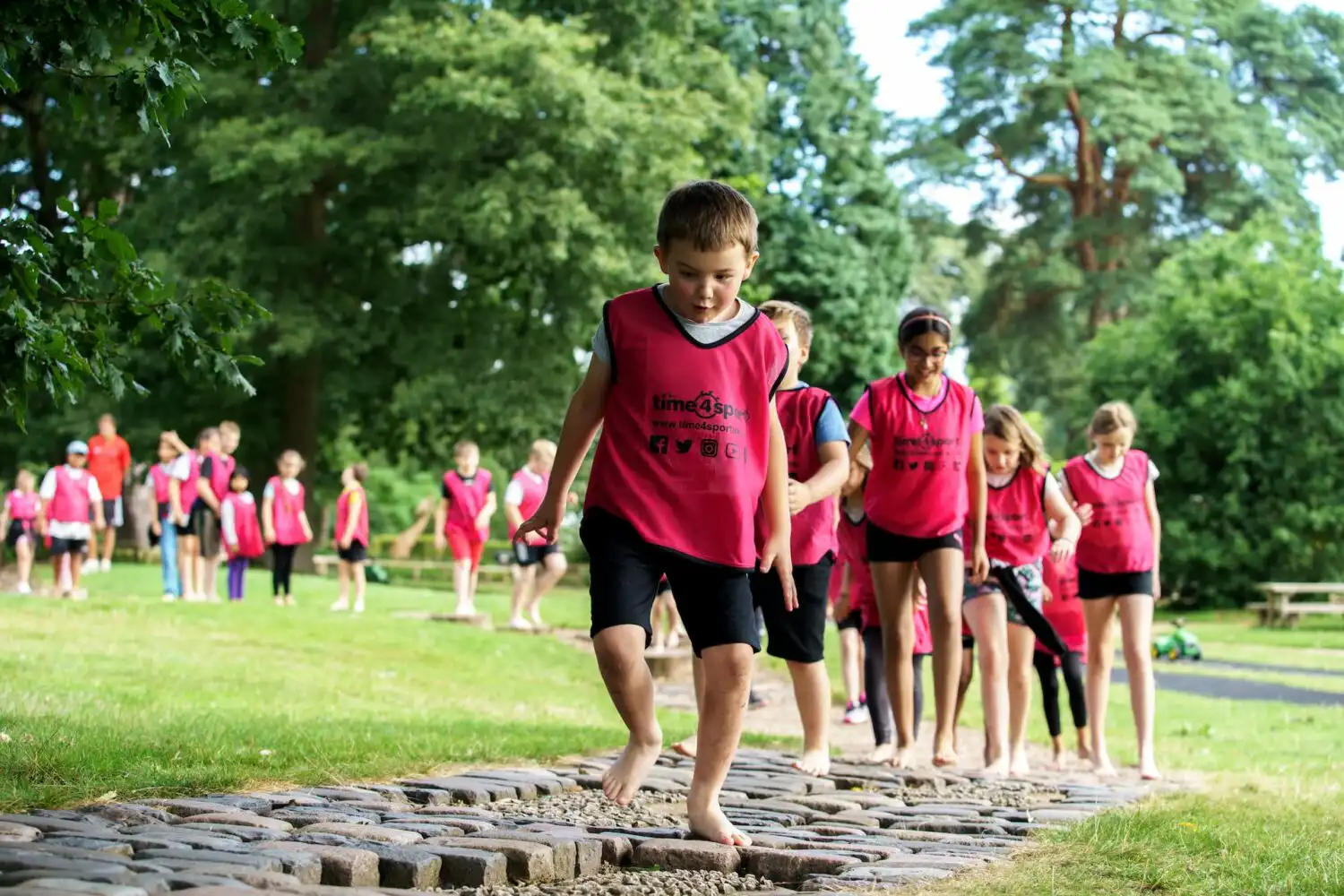 group of children running at time4sport enrichment day