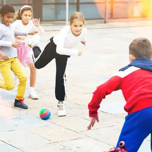 kids playing sport
